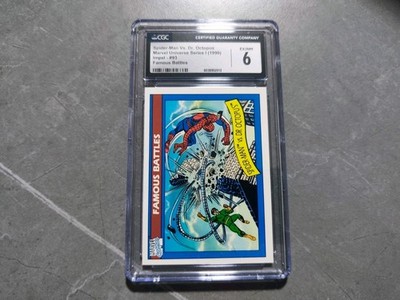 Spiderman Vs. Dr. Octopus Marvel Universe Series 1 (1990) #93 CGC 6