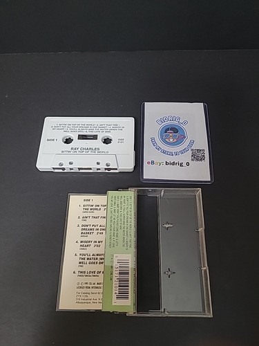 RAY CHARLES - Sitting On Top Of The World Vintage Cassette Tape BLUES - Picture 3 of 3