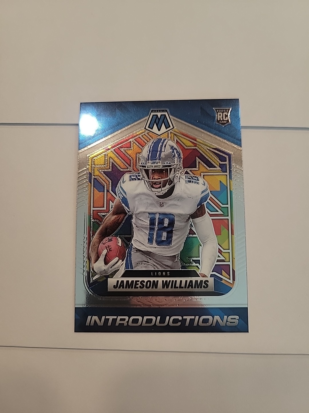 2022 Panini Mosaic - Introductions Jameson Williams #I-8 (RC)
