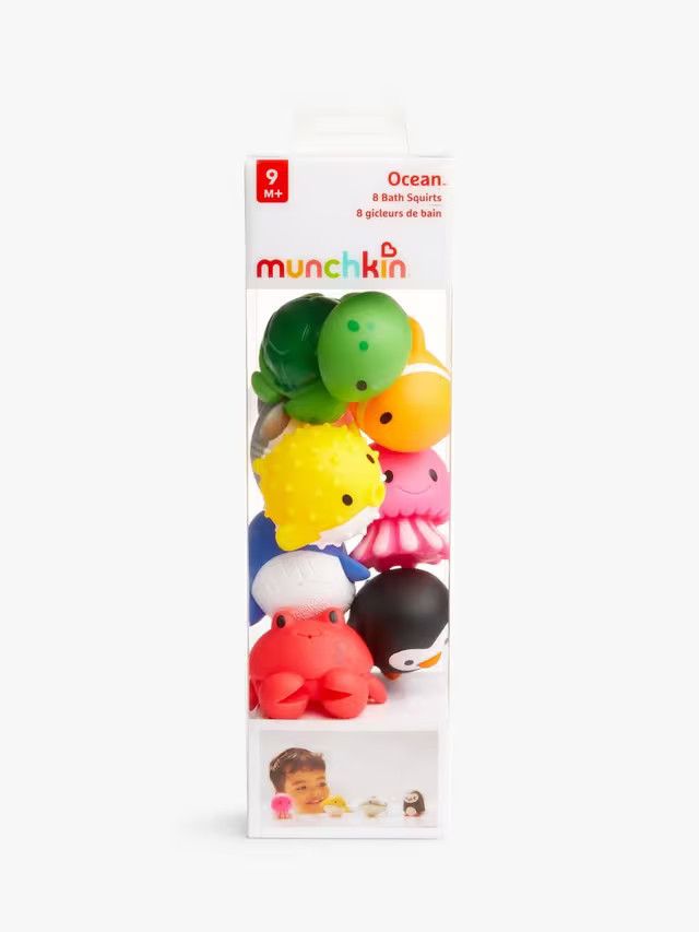 Munchkin Squirtin Farmyard Friends Bath Toys - 8 Pack - RRP £11.99
