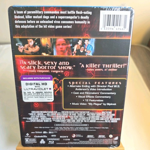 RESIDENT EVIL BLU-RAY STEELBOOK, PLUS BRAND NEW PROTECTOR CASE - Picture 6 of 24