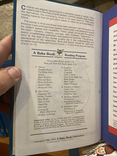 Lot 3 Abeka Reading Program 1st Grade Books Homeschool Level Reader Hardcover HC - Picture 13 of 13