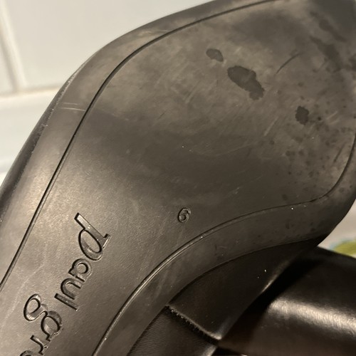 Paul Green High Heels Damen 6 UK D'Orsay spitze Pumps schwarz Leder Slipper - Bild 8 von 9