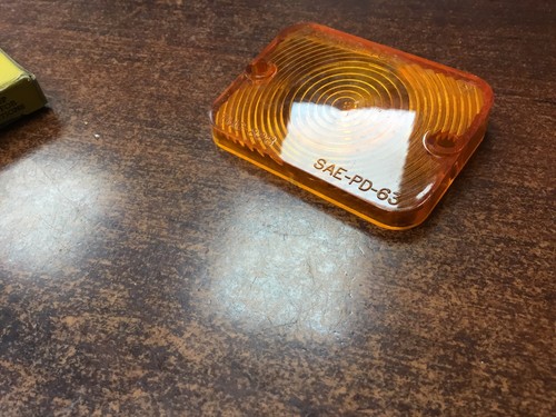 Glo-Brite Amber Parking Light Lens Fits 1963 Ford Fairlane & Falcon C3DZ-13208-A - Foto 10 di 11
