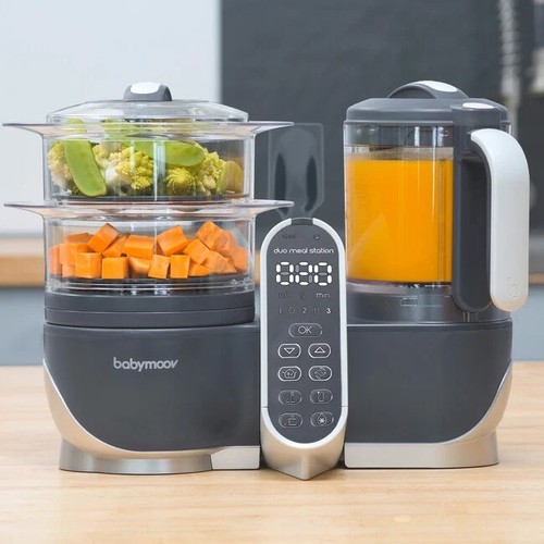 Babymoov 6 velocidades 11 oz. Fabricante de alimentos para bebés gris NUEVA CAJA ABIERTA - Imagen 2 de 2