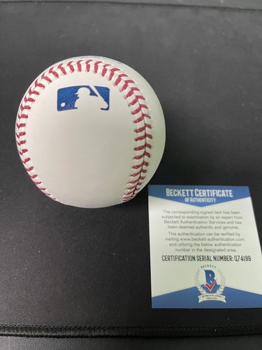 Albert Abreu Signed Autographed Robert Manfred OMLB Baseball Beckett COA Yankees - Foto 3 di 6