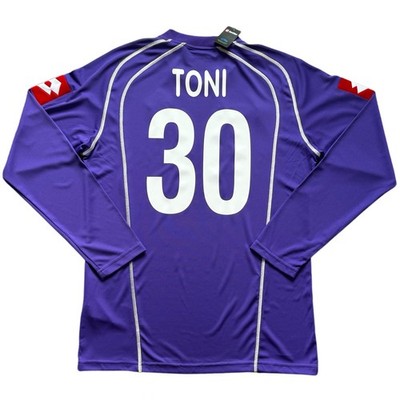 2005/07 Fiorentina Home Jersey #30 Luca Toni XL Lotto Long Sleeve