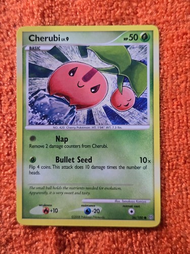 2008 Pokemon Diamond and Pearl Stormfront #56 Cherubi, C, NF/H, cd18 - Picture 1 of 3