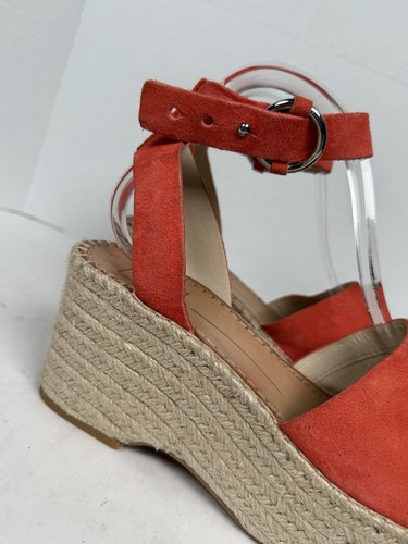 Dolce Vita Womens Suede Espadrille Wedge Sandals Orange Size 8.5 - Picture 7 of 13