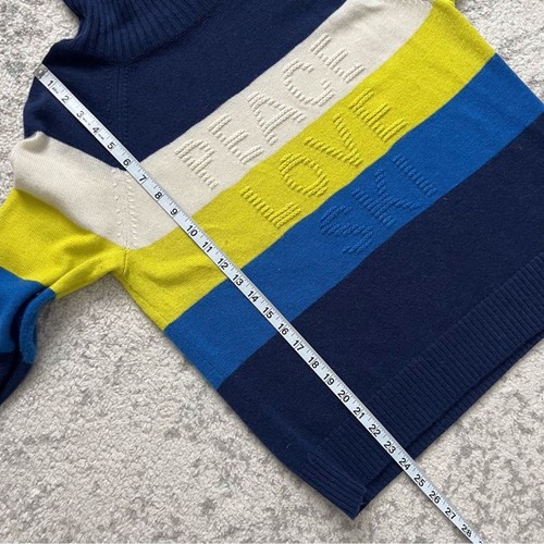 Krimson Klover Damen Small Peace Love Ski Joni Rollkragen blau gelb weiß - Bild 10 von 10