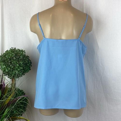 Banana Republic Blue Sleeveless Camisole Tank Top M NEW - Picture 3 of 5
