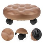  Niedriger Hocker mit Rollen, drehbarer Rollhocker, kleiner Hocker für die
