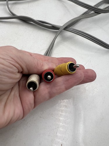 Nintendo Wii RVL-009 AV Composite Cable Video Audio Cord Genuine OEM Wii Console - Picture 3 of 6