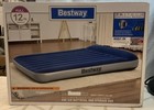 BESTWAY 12 INCH AIR MATTRESS W/ BUILT IN PUMP, FULL *DISTRESSED PKG
