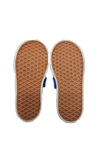 Zapatos sin cordones Vans clásicos jóvenes pequeños talla blanco azul talla 7 - Imagen 9 de 11