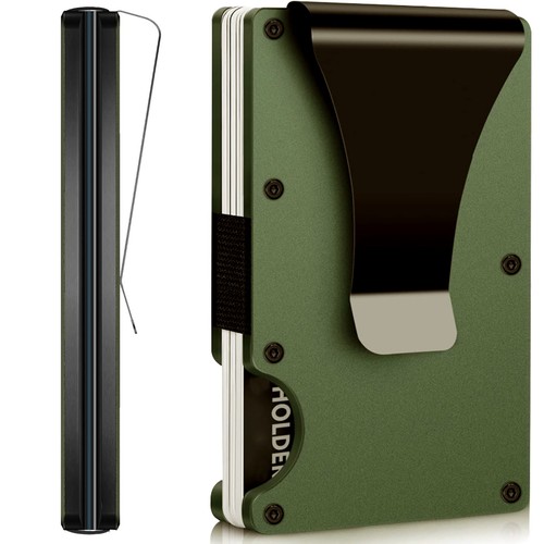 EDGE Men's RFID Blocking Slim Money Clip Minimalist Wallet Card ID Holder - Picture 14 of 98