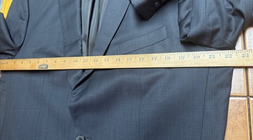 John Varvatos Star USA Mens Size 42L Sport Coat Blazer Jacket Blue Stripe - Picture 9 of 13