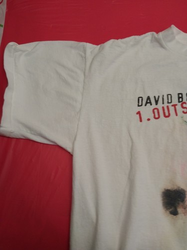 David Bowie 1995 90s Vintage Outside World Tour Band Concert Rare T-Shirt - Picture 5 of 24