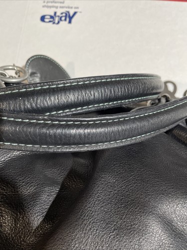 Juicy Couture Vintage Y2K Black Leather Bowling Bag W/Charms - Picture 9 of 20