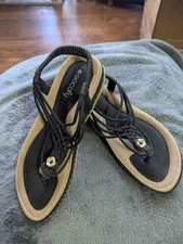 Socofy Sandals Black/Tan Size 41 (US 10)