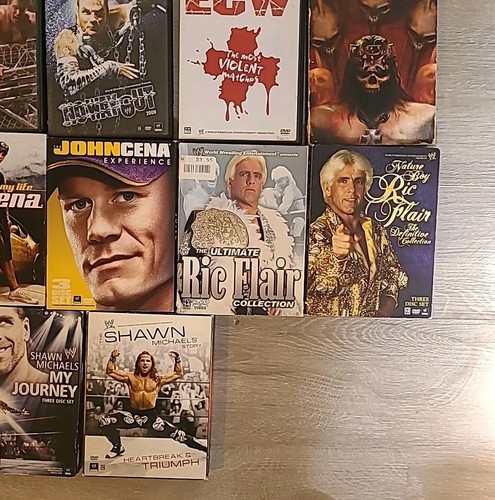 BULK LOT 27 Wrestling DVDS - WWE WWF ECW Wrestlemania Raw Ric Flair John Cena - Bild 5 von 6