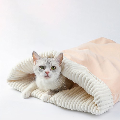 Classic Winter Pet Bed Pet Sleeping Bag Cat Security Bag For Cat House Indoor - Picture 6 of 15