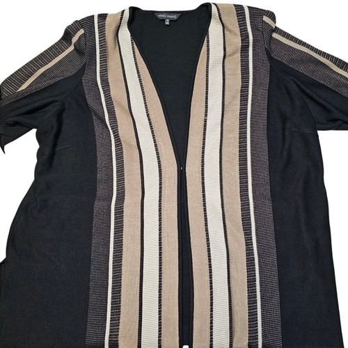 Ming Wang Cardigan Sweater Women’s Size 3X Black Brown Career - Bild 2 von 12