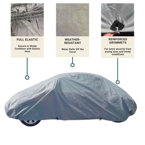 Car Cover for Volkswagen Beetle, Small Sports Car Amor 161"L x 70"W x 55"H Poly - Picture 3 of 7