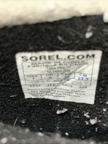 Sorel 1964 PAC Women Boots Gray Size 7 Insulated Winter Snow NL1340-008 - Picture 9 of 16