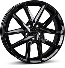 4x Alufelgen Borbet N black glossy 6,5x16 ET35 LK4 98 16 Zoll Felgen Alu