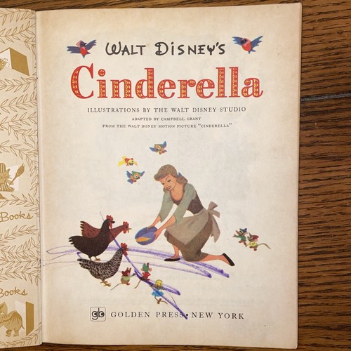 Little Golden Book Walt Disney's Cinderella 1971 39 Cents Vintage Hard To Find - Picture 6 of 19