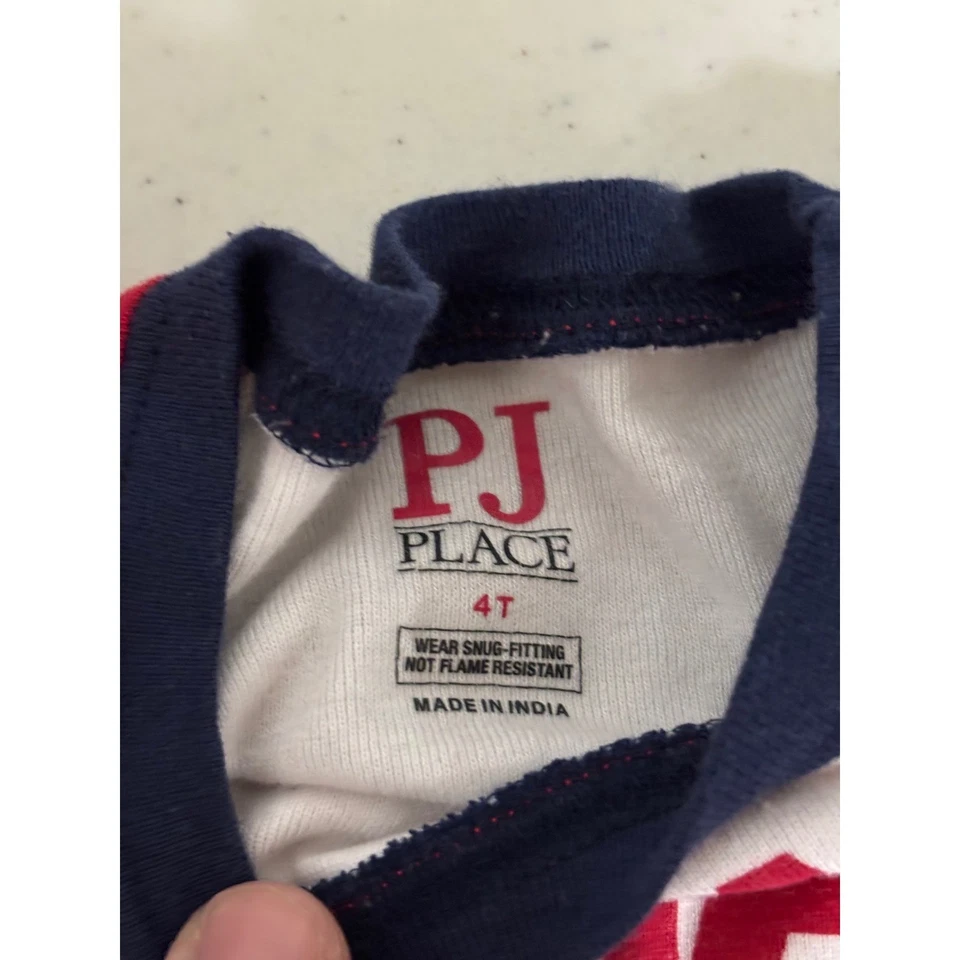 Juego de pijama PJ Place Kids 4T 3 piezas niño mamá dino camión de bomberos ropa de dormir Foto 3 de 4