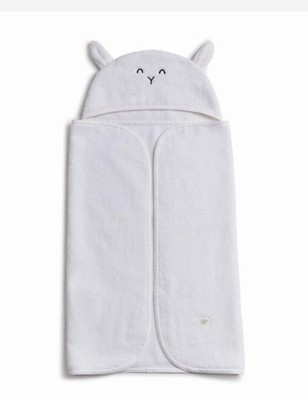 Tiny Kind Cozy Critter Organic Towel Lamb 0-25m White
