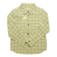 Rylee  Cru Rust Check Collared Shirt Kids Size 8-9 Years Top
