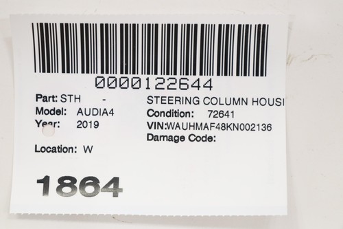 2017 - 2019 AUDI A4 STEERING COLUMN HOUSING UPPER & LOWER TRIM COVER OEM TRIM_ZG - Picture 11 of 11