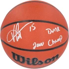 Vince Carter Raptors Signed Wilson Authentic Indoor/Outdoor Basketball w/Insc