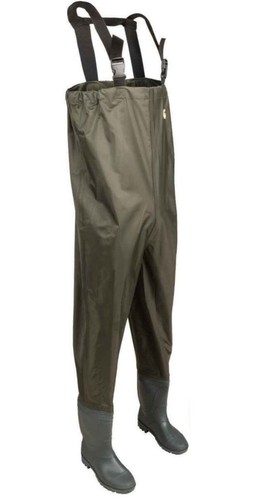 NWB Rustic Ridge PVC Chest Waders Green Mens Size 10