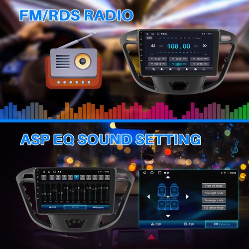 For Ford Transit Custom Apple Carplay Android Auto Car Stereo Radio GPS NAVI 32G - Picture 12 of 14
