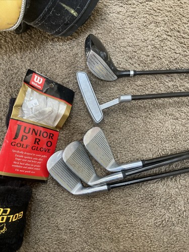 Golden Bear Cub RH Jr Golf Ser, 5 clubs Short, Mid irons, Wood & Putter - Picture 4 of 5