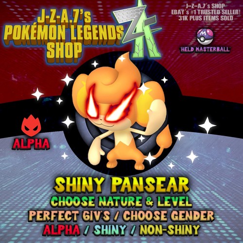 POKEMON LEGENDS ZA ✨ PANSEAR ✨ ALFA/BRILLANTE/NO BRILLANTE✨ 6IV/PERSONALIZADO ✨ - Imagen 7 de 14
