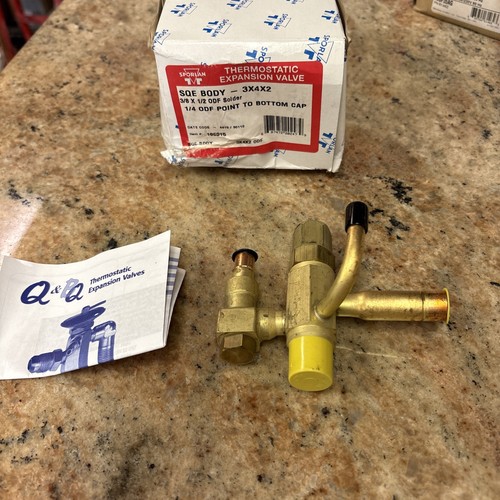Sporlan SQE Body 3x4x2 168015 Thermostatic Expansion Valve 3/8 x 1/2 ODF Solder