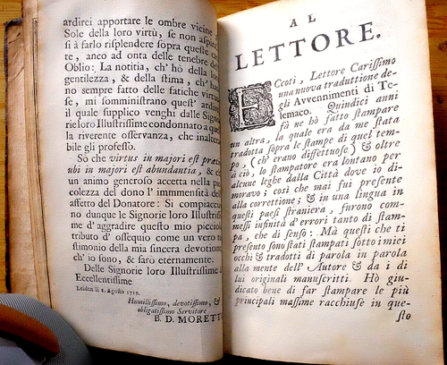Gli Auuenimenti di Telemaco Figliuolo D'Ulisse, by Francois Fenelon. Haak, 1719. - Imagen 11 de 15