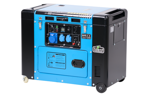 Stromerzeuger Diesel Notstromaggregat 8kVA Silent 230Volt 6500W AVR EStart W2848 - Bild 2 von 11