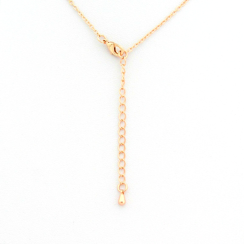 Flamingo Bird Rose Gold Plated Cubic Zirconia CZ Pendant Chain Necklace GIFT BOX - Picture 7 of 9