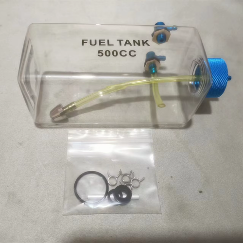 300-1600CC More Transparent Plastic RC Fuel Tank with CNC Alu Cover for Nitro an - Picture 11 of 19