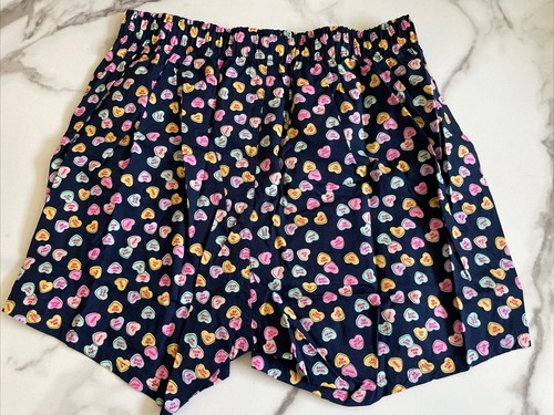 New J. Crew Designer Mens Cotton Boxer Shorts Underwear Boxers Size M Love Heart - Picture 7 of 7