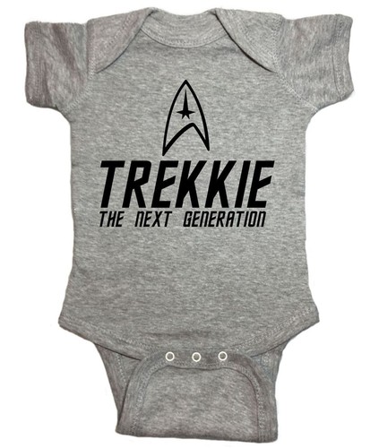 Star Trek One Piece "Trekkie The Next Generation" Baby Bodysuit - Picture 2 of 6