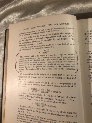 Antique 1923 Mine Examination Questions & Answers 2 Book Set James Beard 1st Ed - Imagen 7 de 9