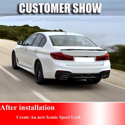 Para BMW G30 G38 530i 540i F90 M5 2017-22 NEGRO MATE ALERÓN TRASERO TAPA ALA - Imagen 4 de 12