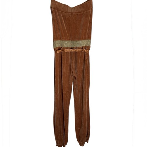 Baby Phat Velour Jumpsuit Burnt Orange Size Small - Picture 2 of 5